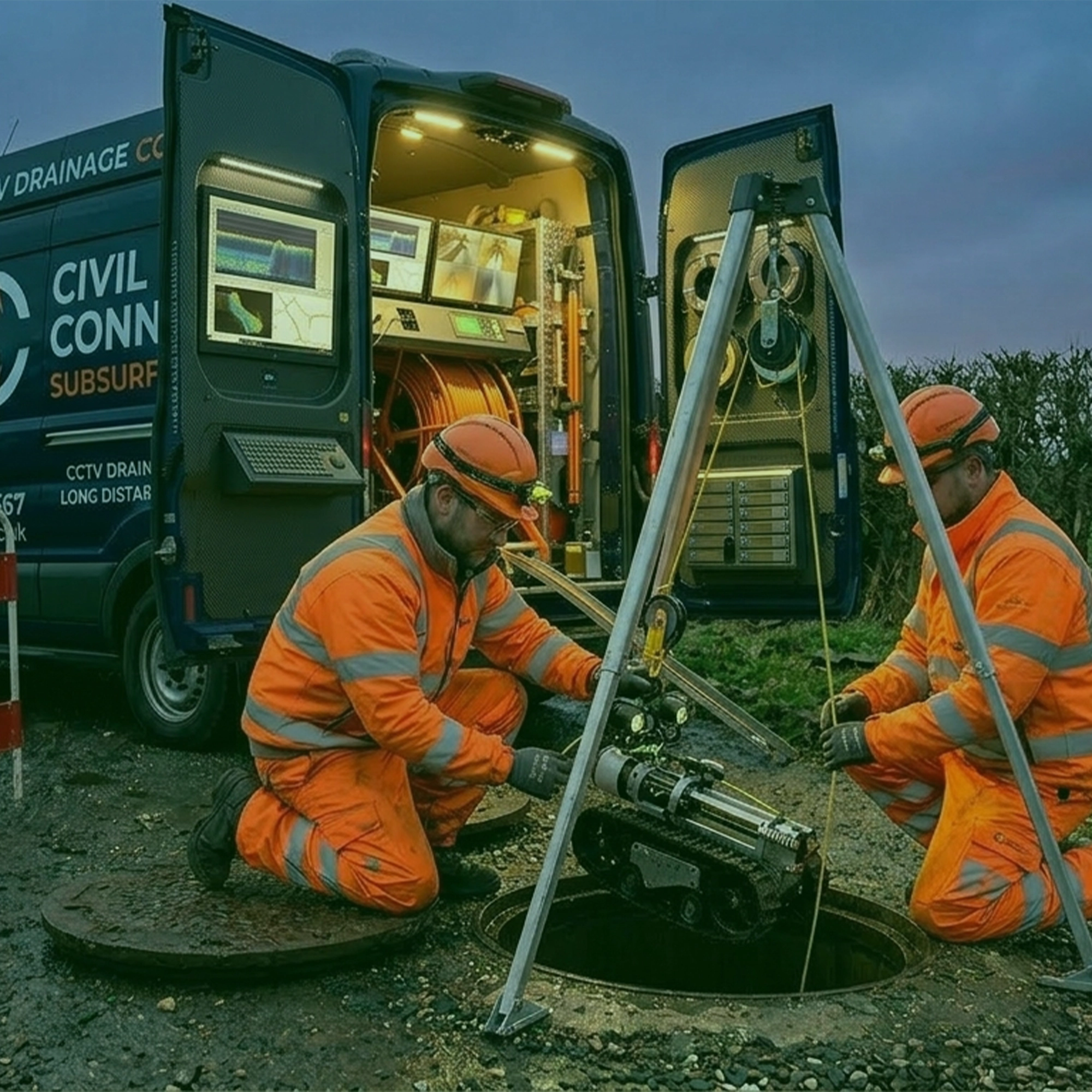 Civil Connect - CCTV Inspection Banner Image (Overlay)