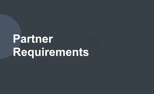 Partner Requirements