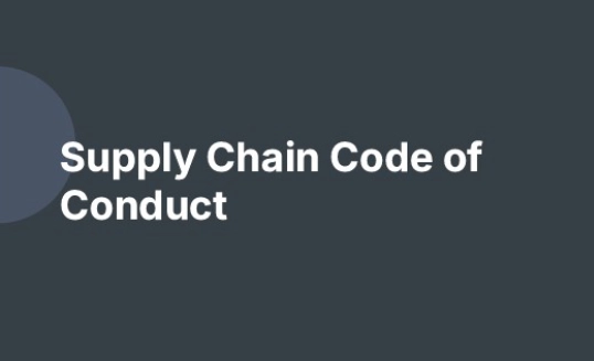 Supply Chain Code of Conduct Banner